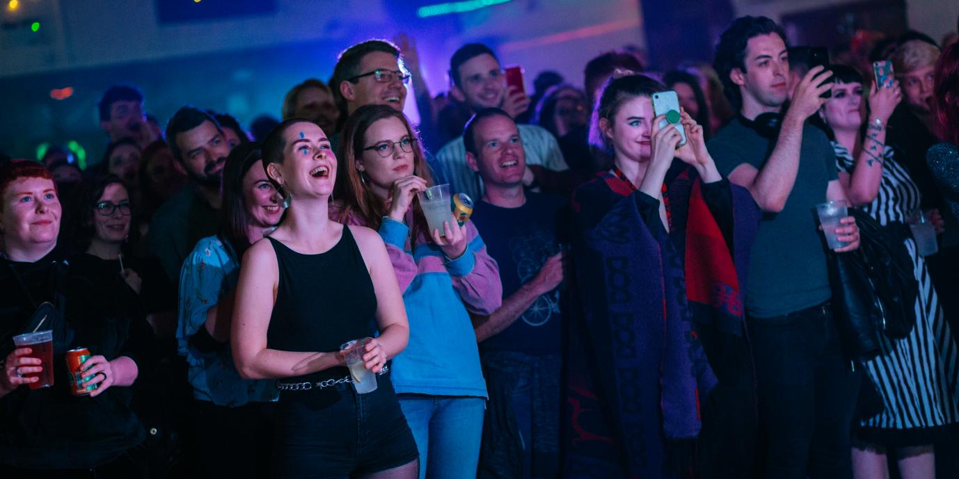 Group of audience members