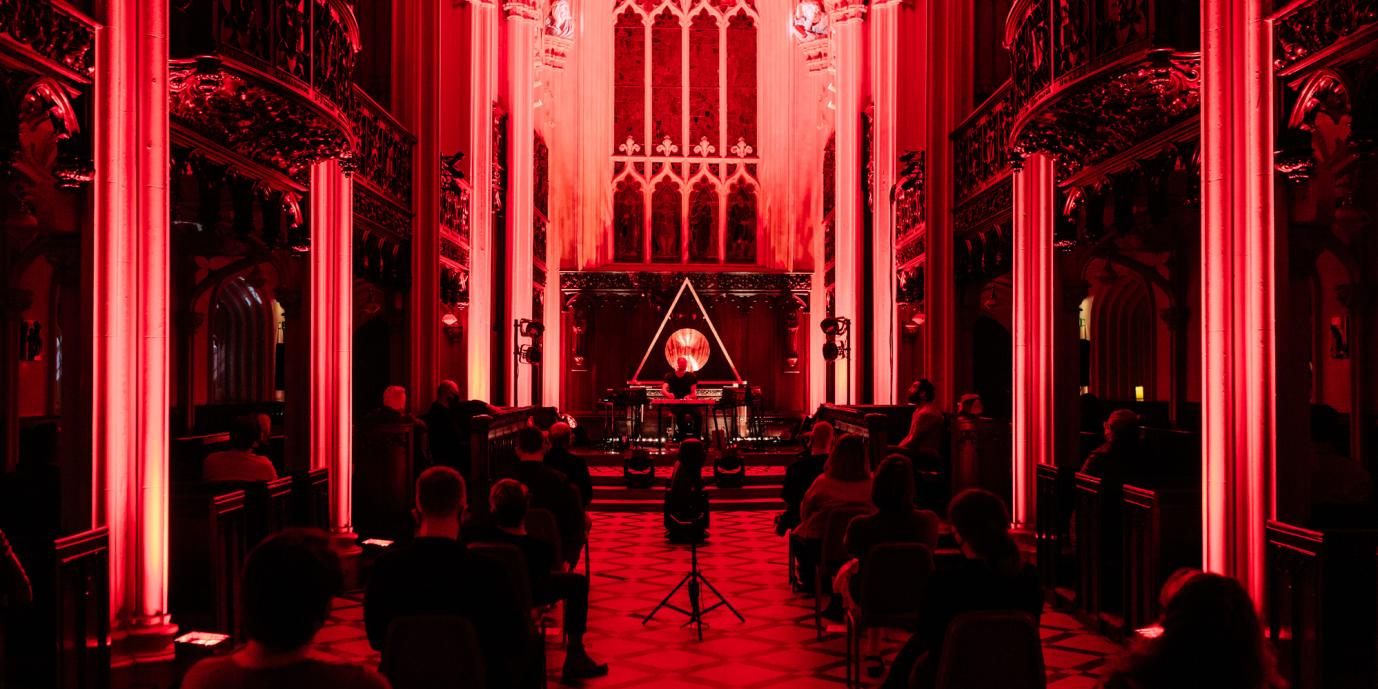 Simon Cullen performs Holding Patterns at Chapel Royal, Sept 2020.