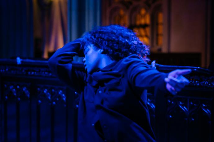 Ghaliah Conroy performing in Before You Say Anything at Dublin Fringe Festival 2020