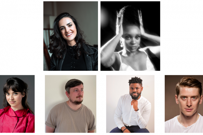 Thumbnail portraits of the 5 Dublin Fringe Resident Artists