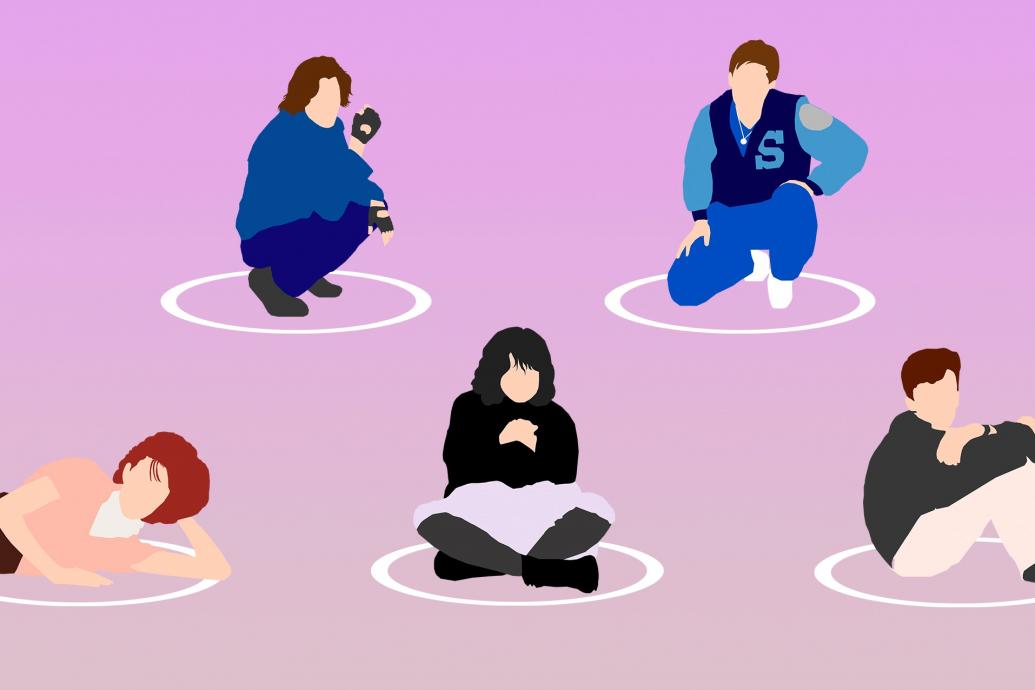 Illustration of The Breakfast Club movie poster