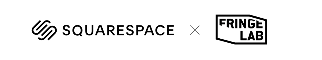 logo lock up Squarespace x Fringe Lab